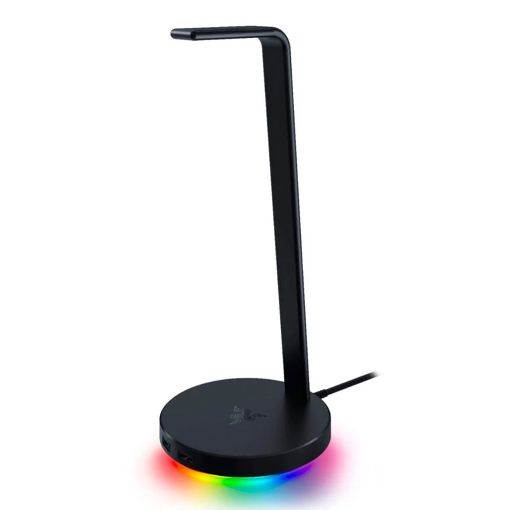 Razer Base Station V2 Chroma - Black Headset Stand with USB Hub, 7.1 Surround Sound, and Razer Chroma™ RGB