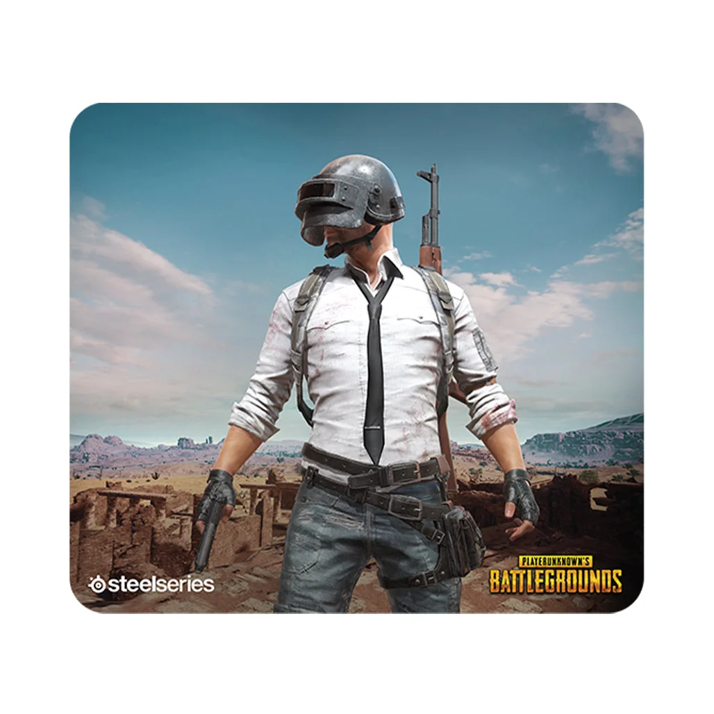 SteelSeries QcK+ PUBG Miramar Edition Gaming Mousepad - Large Micro-Woven Cloth Surface with Non-Slip Base