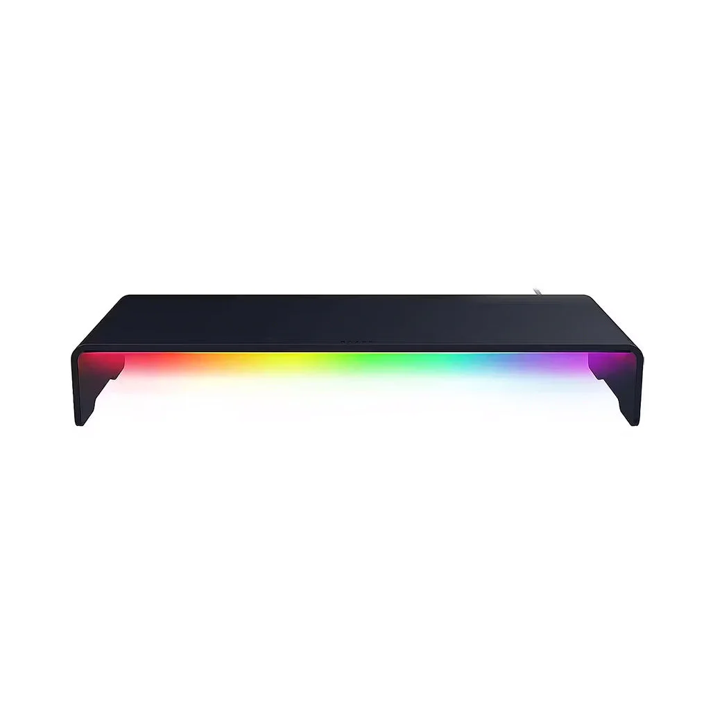 Razer Monitor Stand Chroma - RGB Monitor Riser with USB-C Hub & Aluminum Desk Organizer