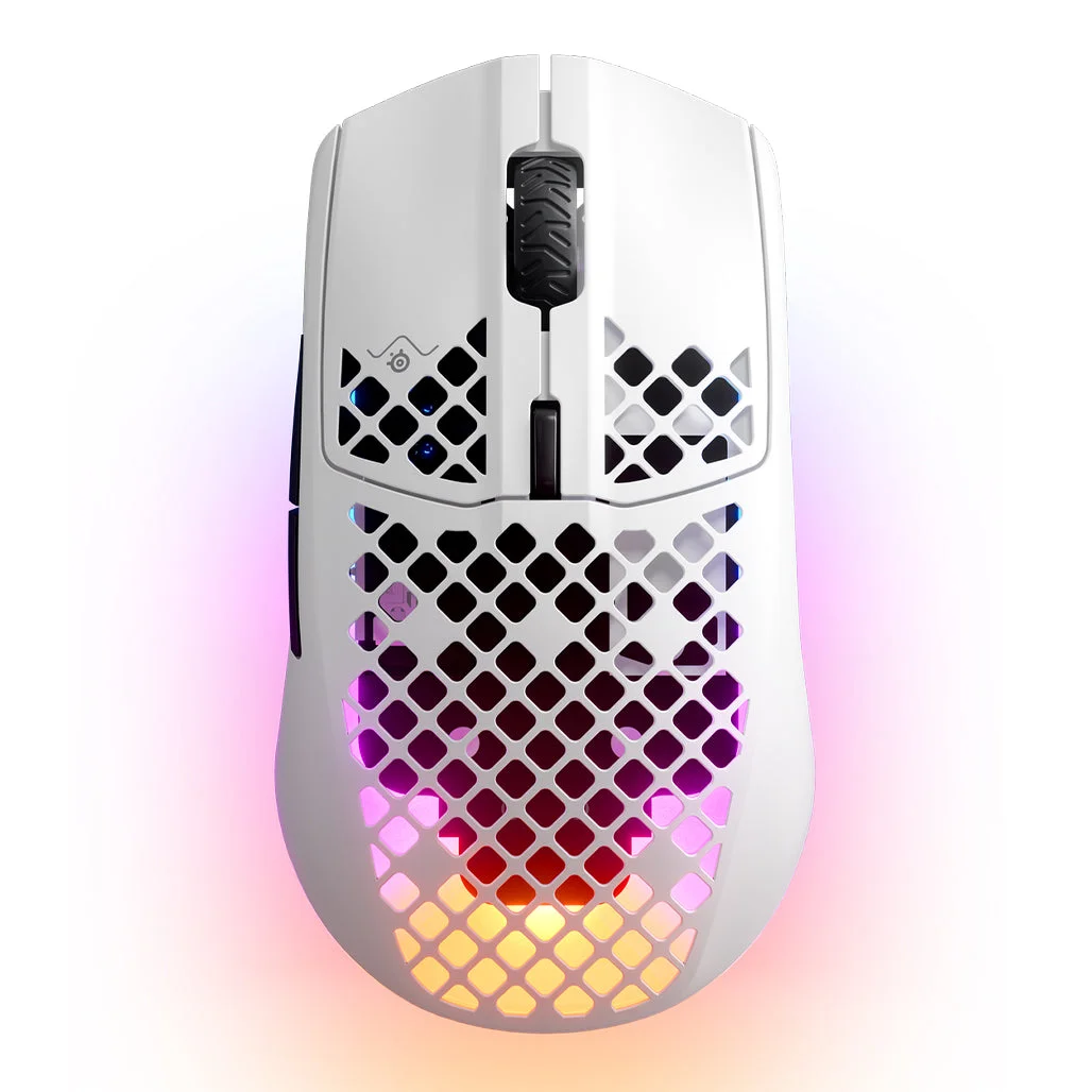 SteelSeries Aerox 3 Snow - Wireless Ultra-Lightweight Gaming Mouse