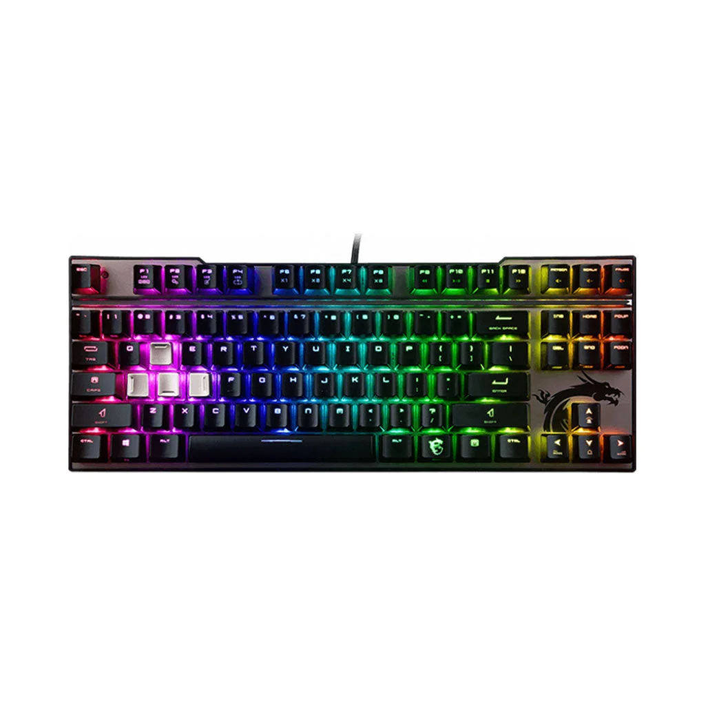 MSI VIGOR GK70 RED TKL - 80% Wired Gaming Keyboard with CHERRY MX RGB Red Switches and Full RGB Illumination