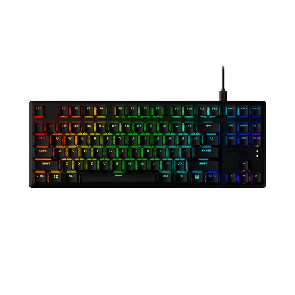 HyperX Alloy Origins Core Red Switch - PBT Keycaps - TKL 80% Wired Mechanical Gaming Keyboard | 639N7AA#ABA