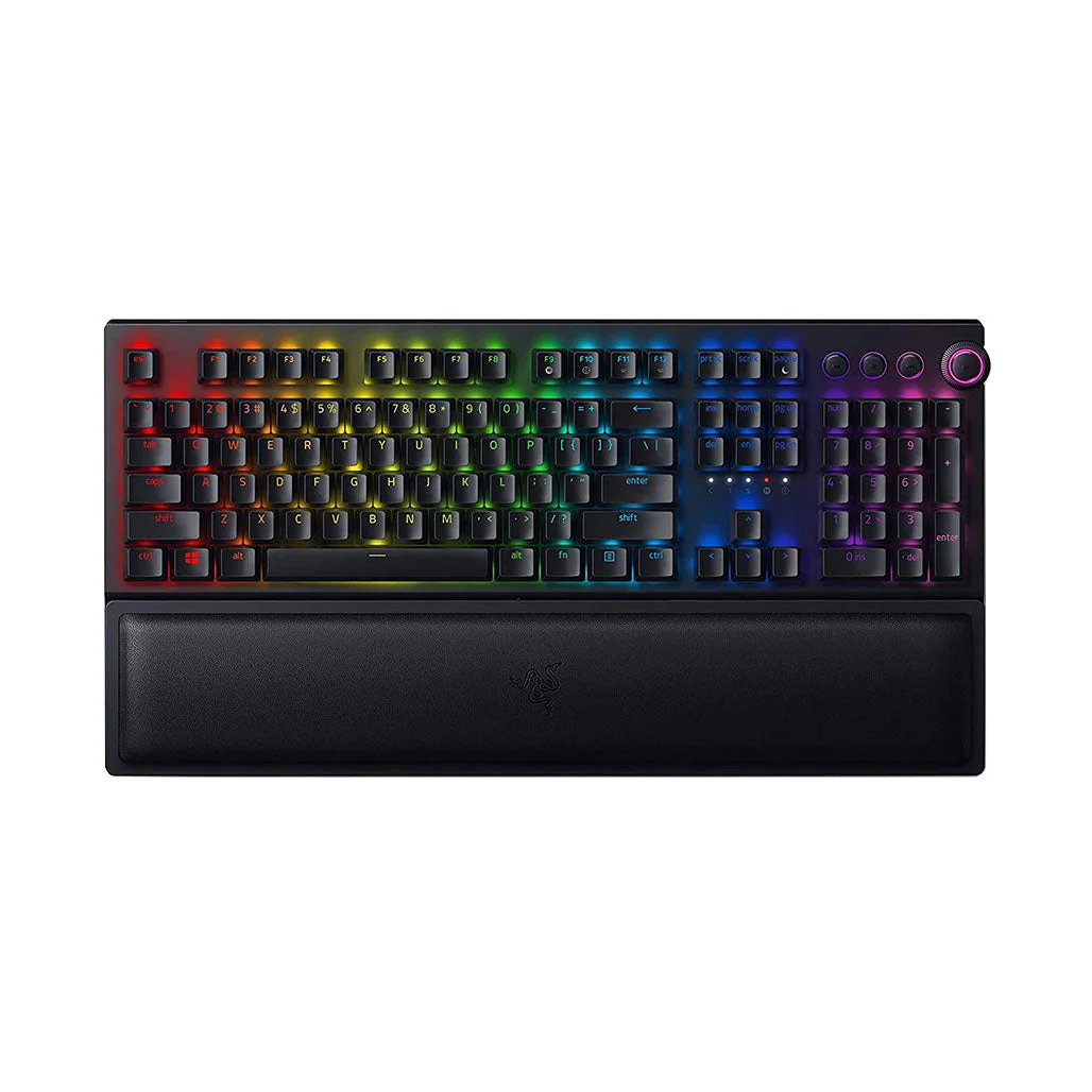 Razer BlackWidow V3 Pro - Full-Size Wireless Mechanical Gaming Keyboard with Green Switches