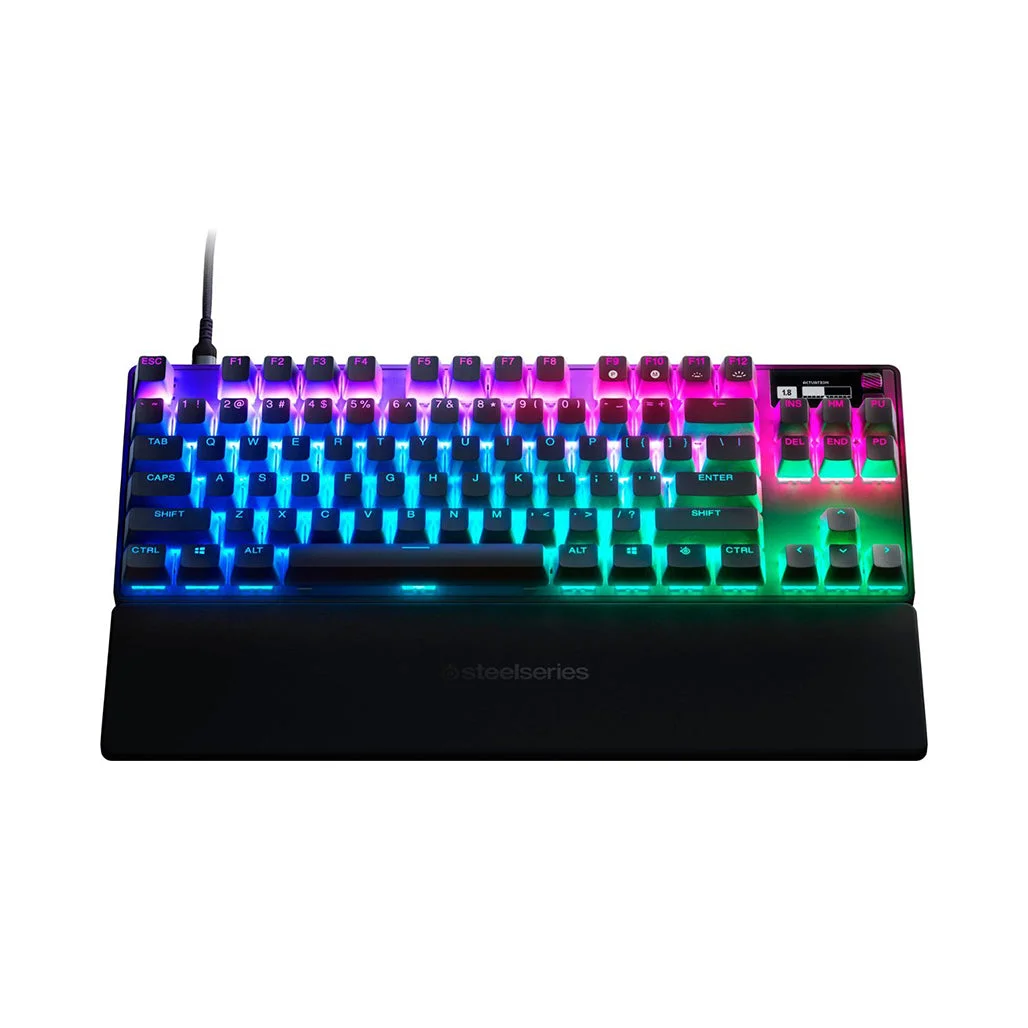 SteelSeries Apex Pro TKL Gen 2 - Wired Mechanical Tenkeyless Gaming Keyboard with Adjustable OmniPoint Switches and OLED Display