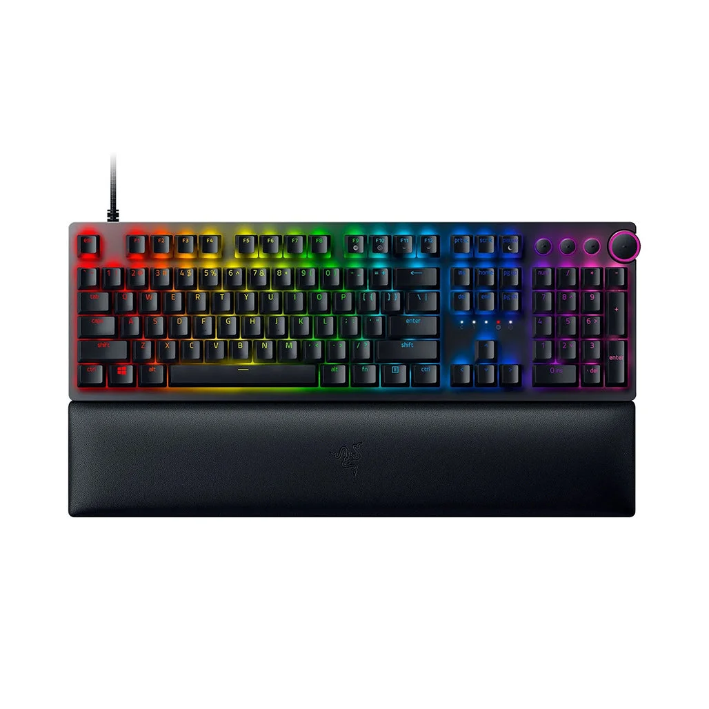 Razer Huntsman V2 - Wired Full-size Mechanical Gaming Keyboard - Purple Switch