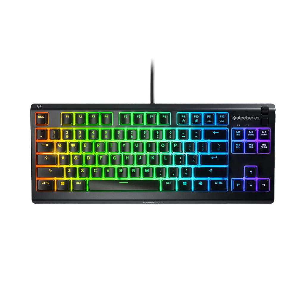 SteelSeries Apex 3 TKL - Quiet Tenkeyless 80% Wired Gaming Keyboard with RGB Lighting