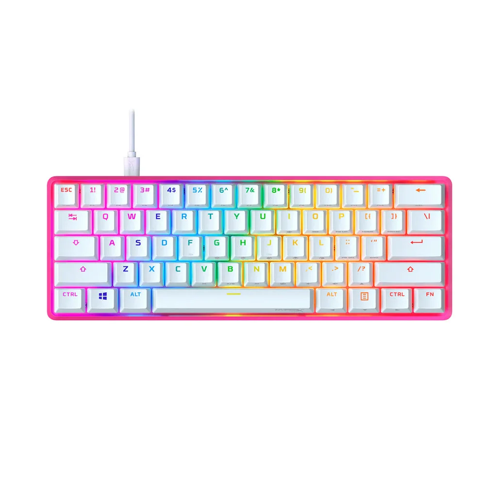 HyperX Alloy Origins 60 Red Switch - Mechanical White Gaming Keyboard | 572Y6AA#ABA