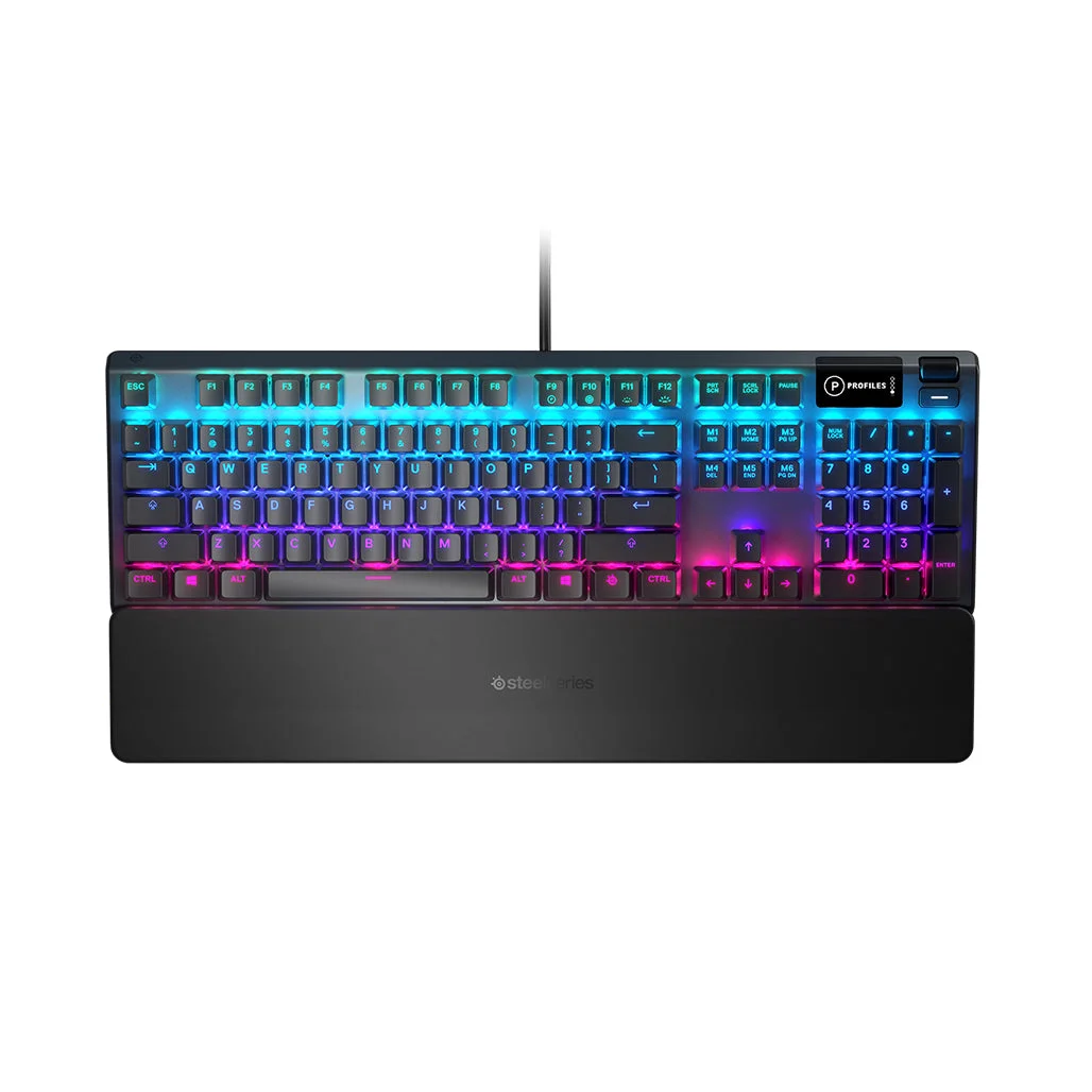 SteelSeries Apex 5 - Hybrid Mechanical Gaming Keyboard with OLED Smart Display and RGB Illumination