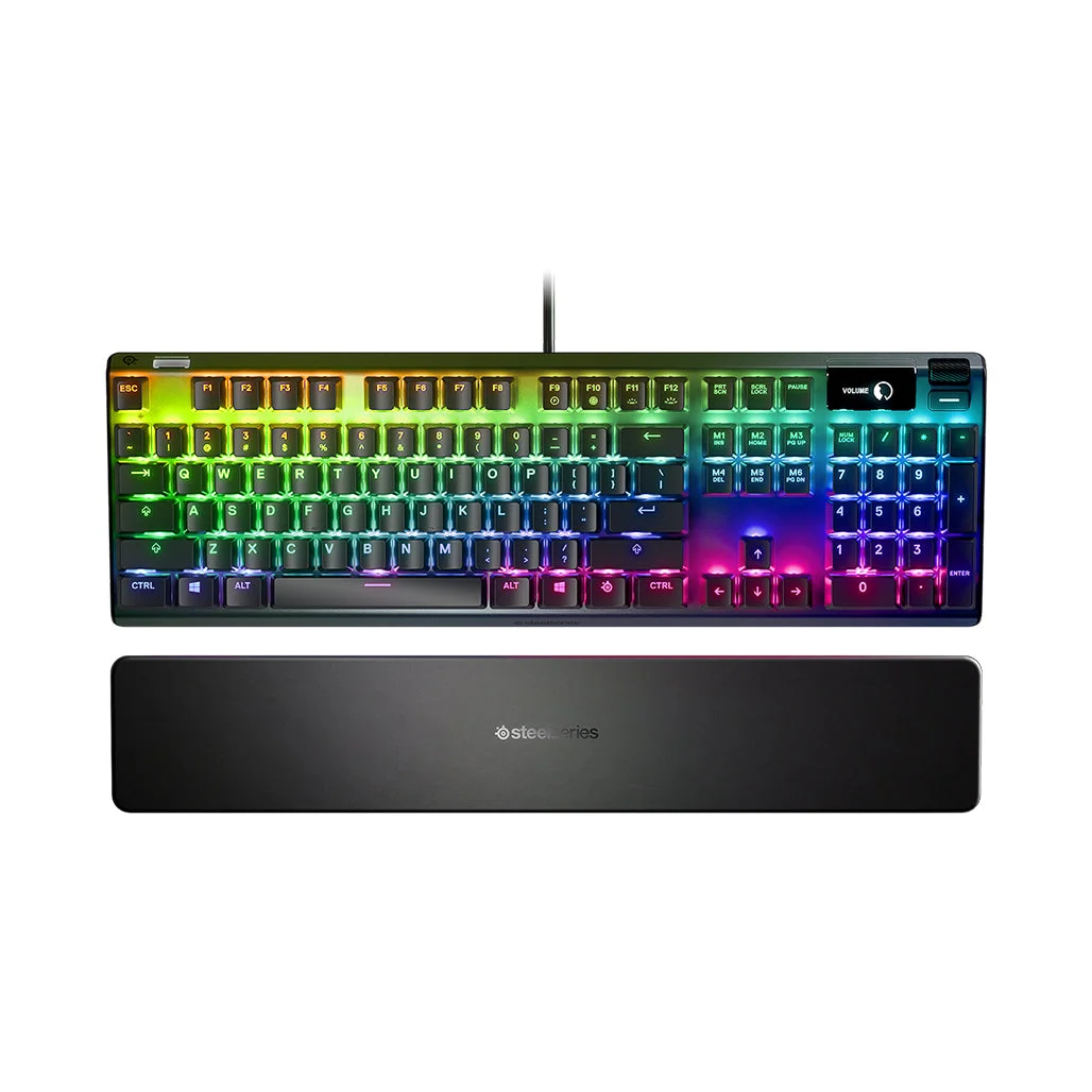 SteelSeries Apex 7 - Mechanical Gaming Keyboard with OLED Smart Display and Red Switches