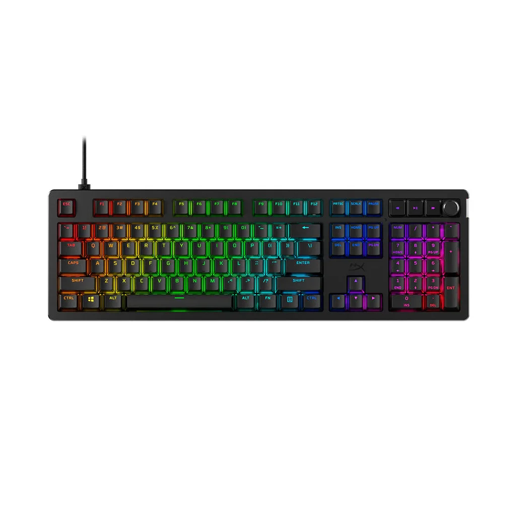 HyperX Alloy Rise - Ultimate Toolless Customizable RGB Gaming Keyboard with Red Switch