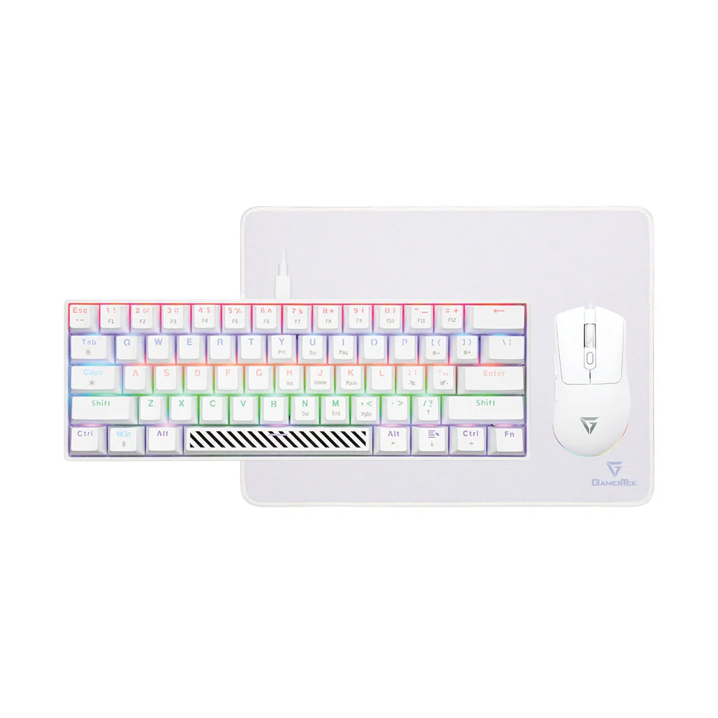 GamerTek Alpha Pack Gaming Bundle - White