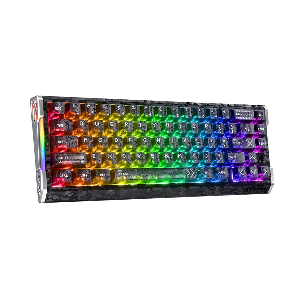 ATTACK SHARK R68 HE Carbon Fiber Rapid Trigger Keyboard - 60% Wired 8KHz Magnetic Gaming Keyboard