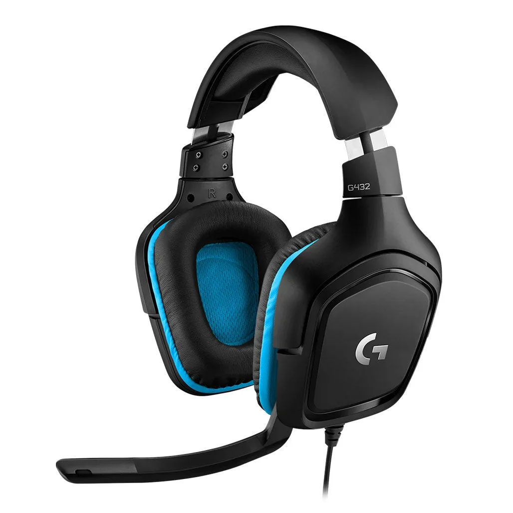 Logitech G432 - 7.1 Surround Sound Wired Gaming Headset - 981-000770