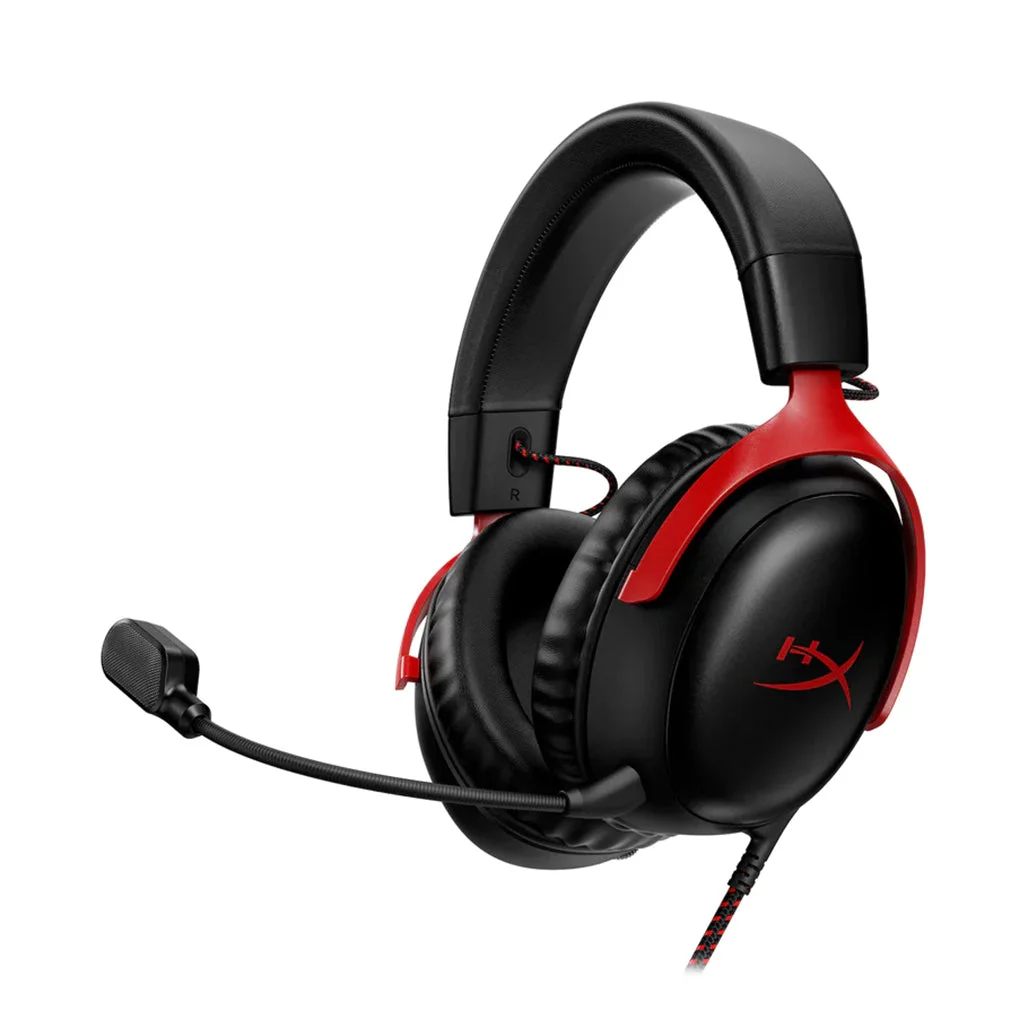HyperX Cloud III Wired Gaming Headset - Black/Red | 727A9AA