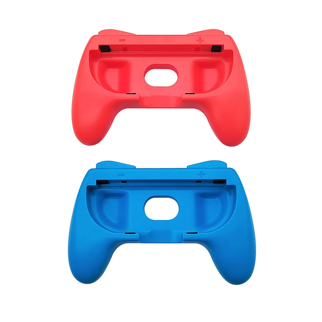 GamerTek Nintendo Switch 2 Controller Grips Ergonomic Blue & Red Joy-Con Handles