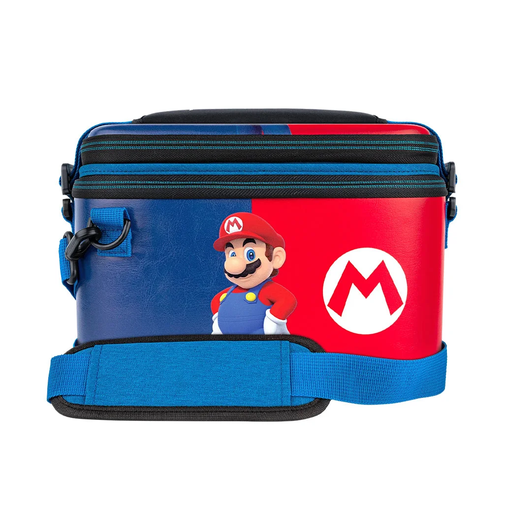 PDP Power Pose Mario Overnight Case for Nintendo Switch™, Lite & OLED - Travel Storage with Removable Carrying Case