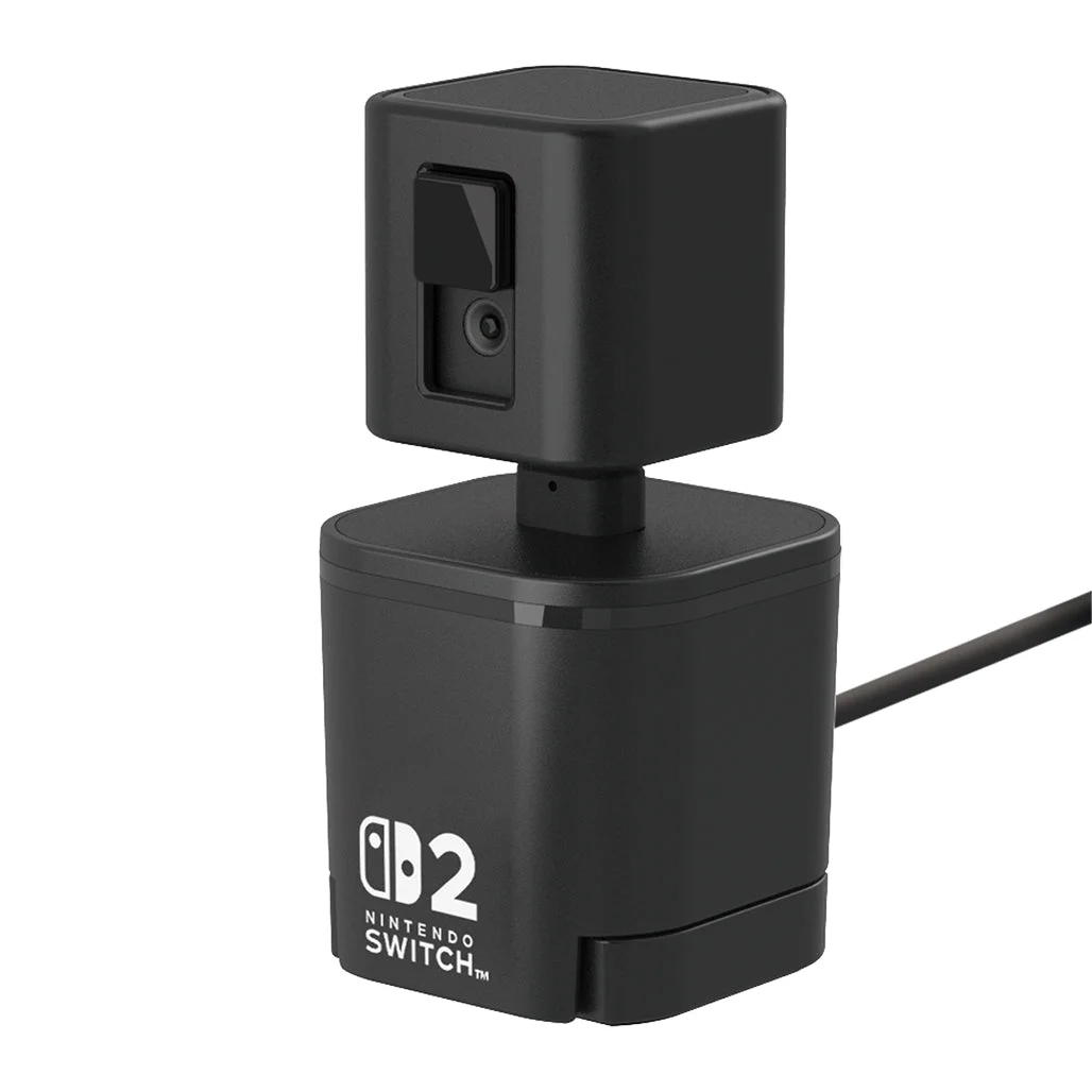 HORI USB Camera for Nintendo Switch 2 - Compact Video Chat Camera with Flexible Mounting Options