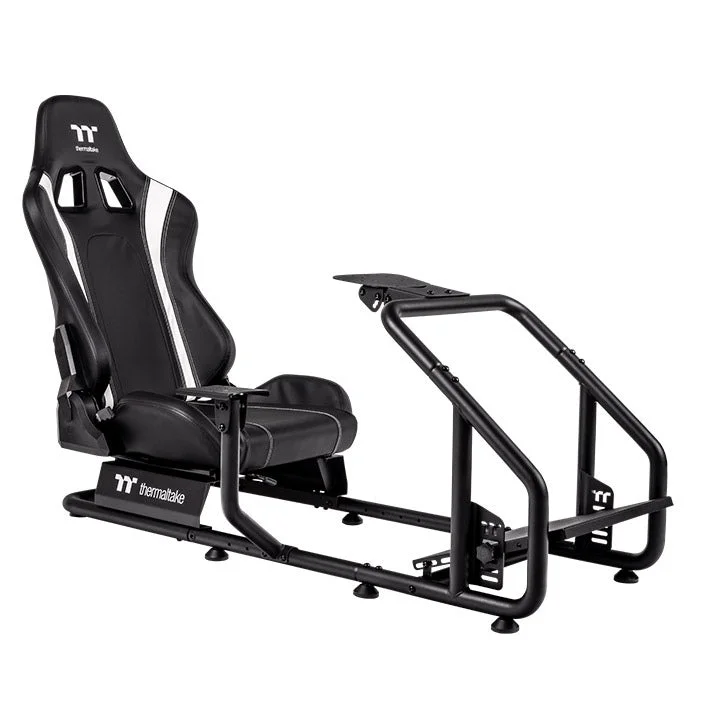 Thermaltake GR300 Racing Simulator Cockpit Bundle - Monitor Mount + Keyboard & Mouse Tray + Sim Rig Floor Mat
