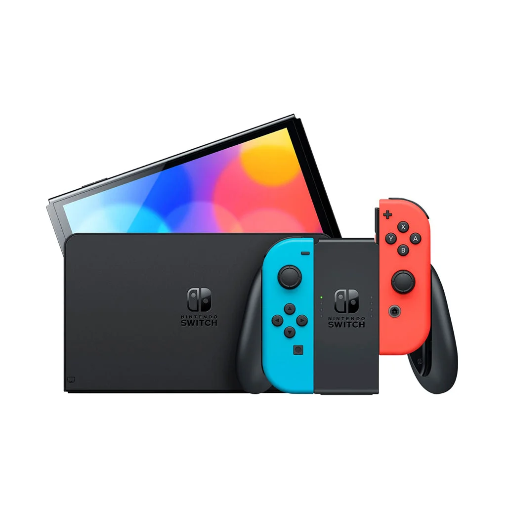 Nintendo Switch OLED Model - 7-Inch Display, Adjustable Stand, and Wired LAN Port