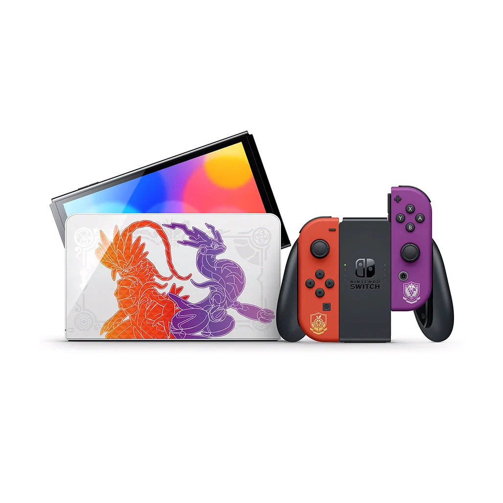 Nintendo Switch™ OLED Model - Pokémon™ Scarlet & Violet Edition with Legendary Pokémon Art and OLED Screen