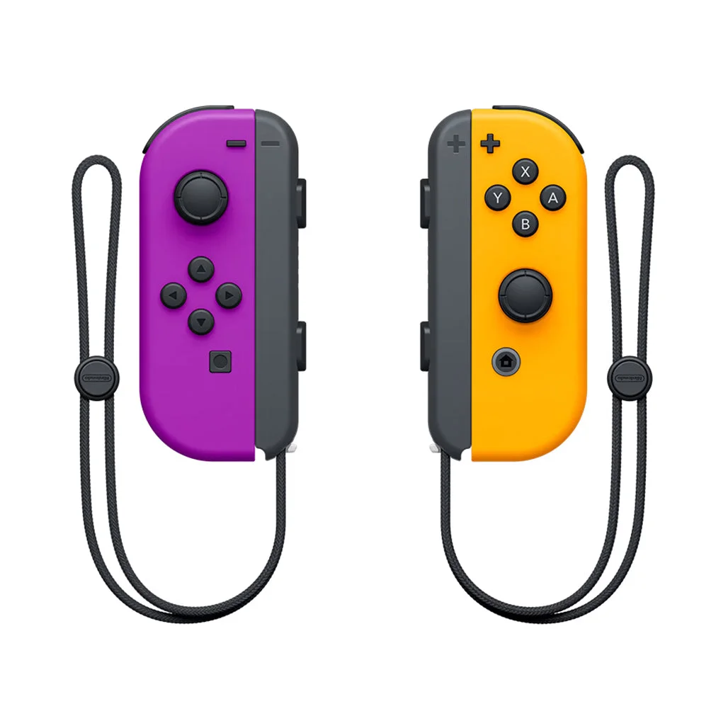 Nintendo Joy-Con (L/R) Neon Purple and Neon Orange Controllers