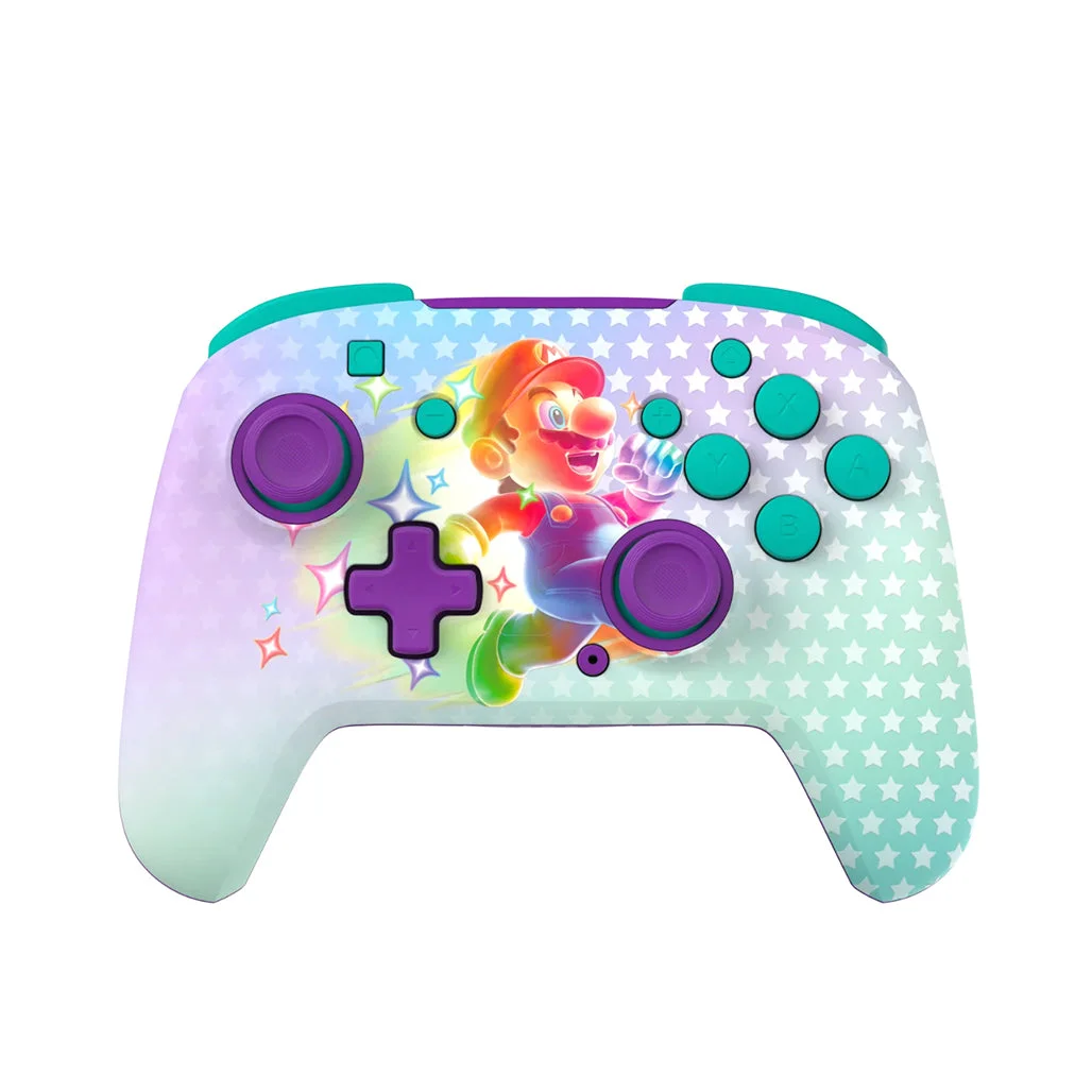 Turtle Beach Rematch - Wireless Controller for Nintendo Switch 2 - Invincible Mario Glow-in-the-Dark Edition