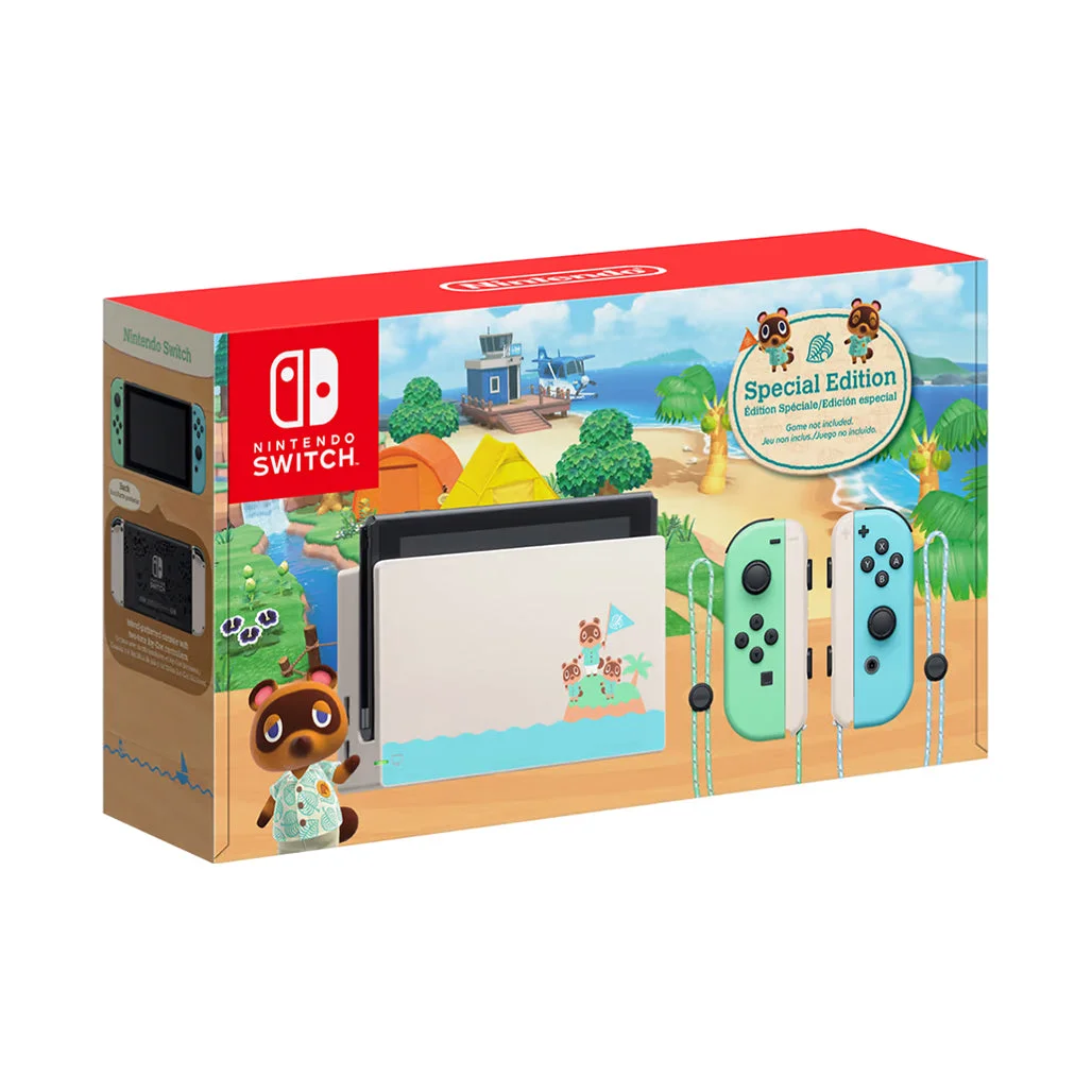 Nintendo Switch Animal Crossing: New Horizons Edition - Pastel Green & Blue Joy-Con Console