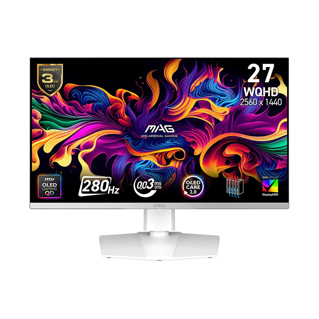MSI MAG 272QPW QD-OLED X28 - 26.5" WQHD 280Hz Gaming Monitor