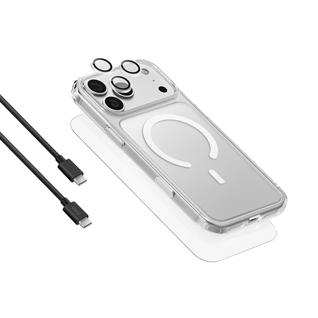 UNIQ Hybrid ClearVue 360 Essential Bundle Pack for iPhone 18 Series