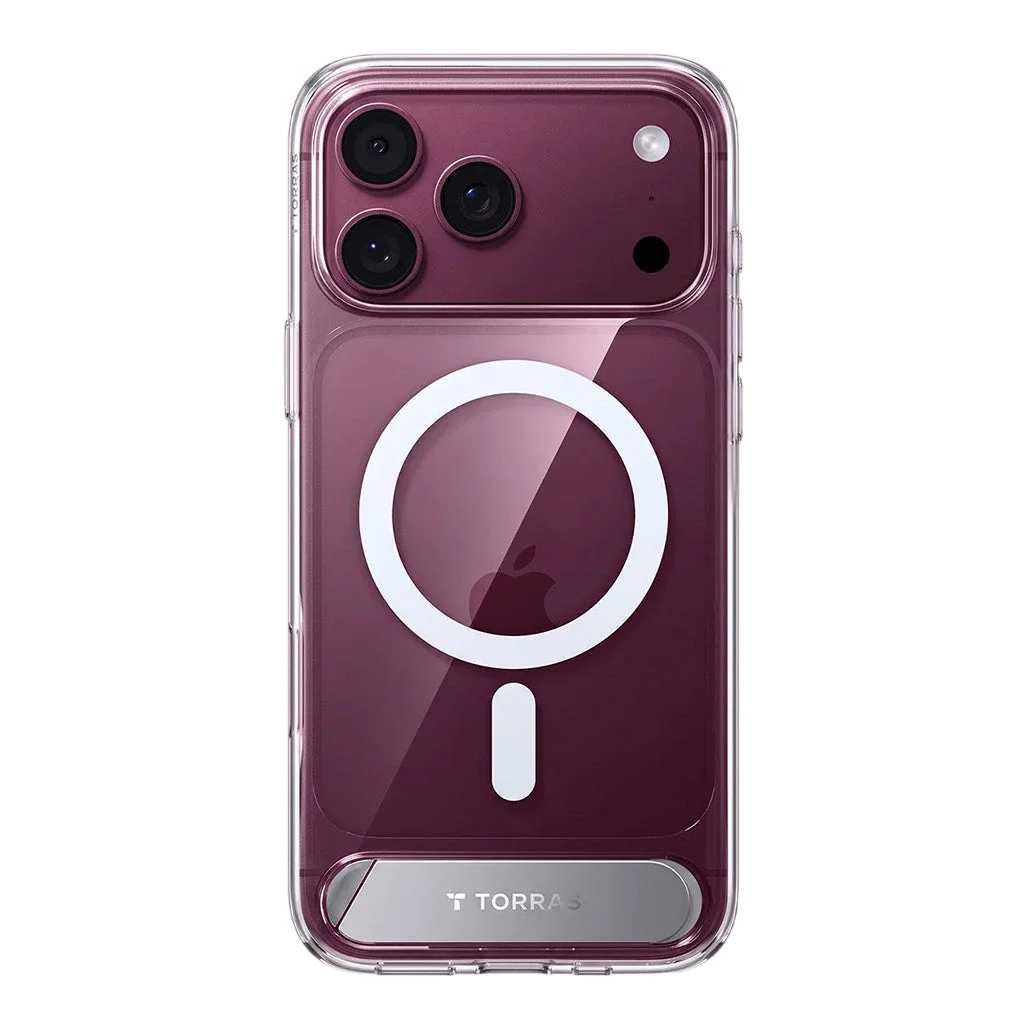 Torras Ostand L1 Clear Case for iPhone 18 Series