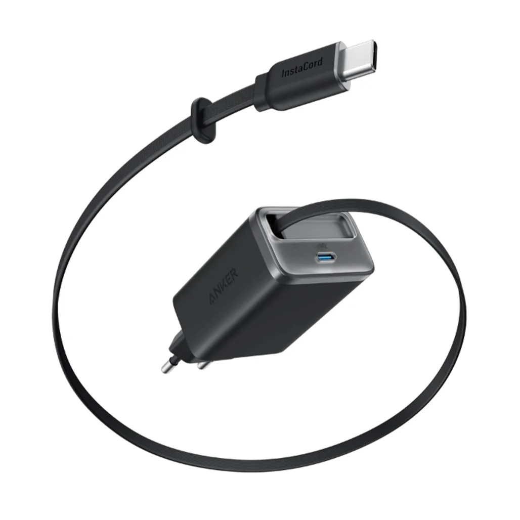 Anker Nano Charger 35W with Built-In Retractable USB-C Cable