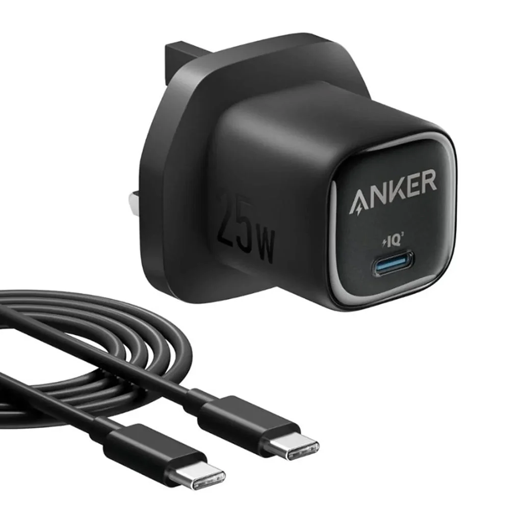 Anker Charger 25W Compact with USB-C & USB-C cable