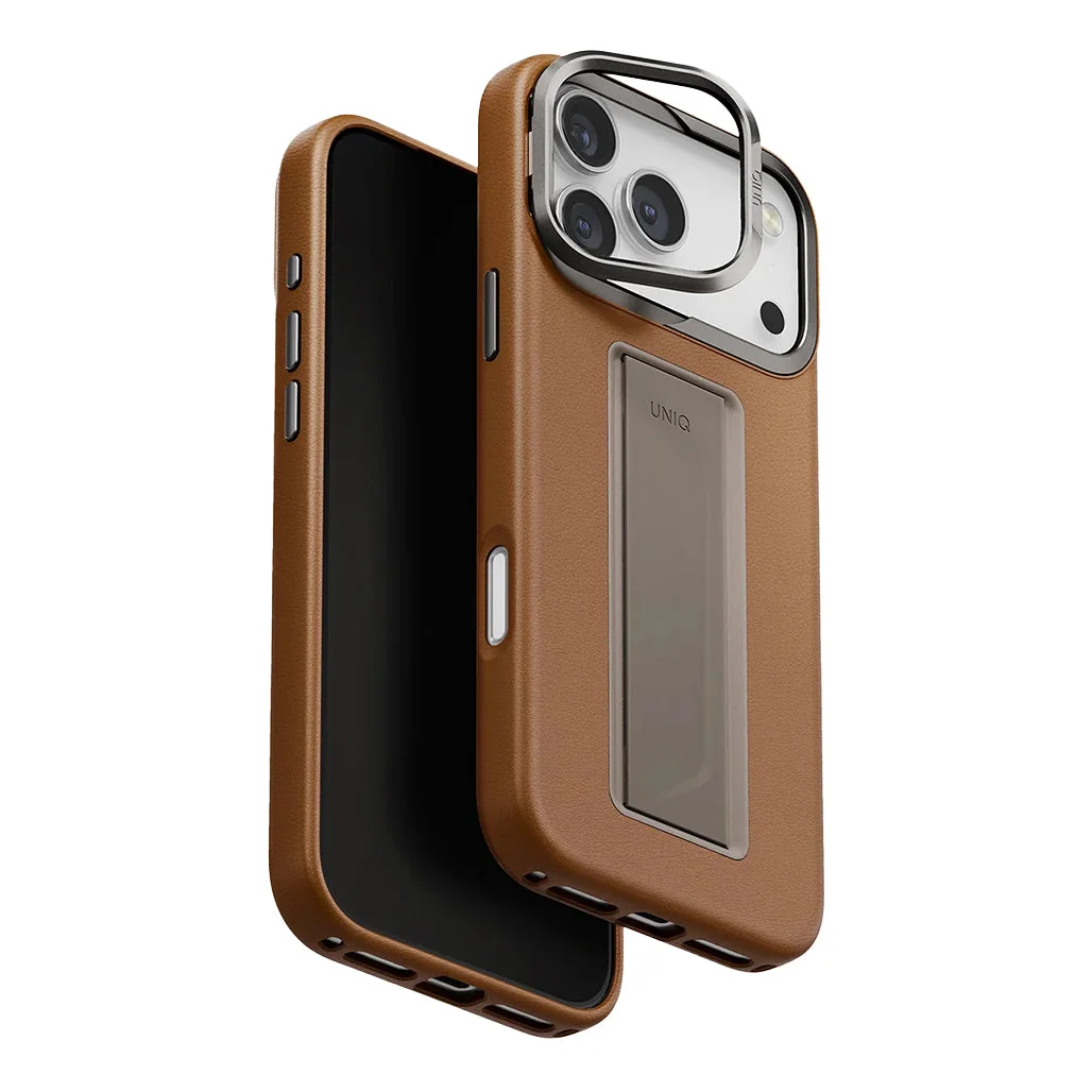 Uniq Heldro Pro for iPhone 17 Pro/ Pro Max – FlexGrip Leatherette Case
