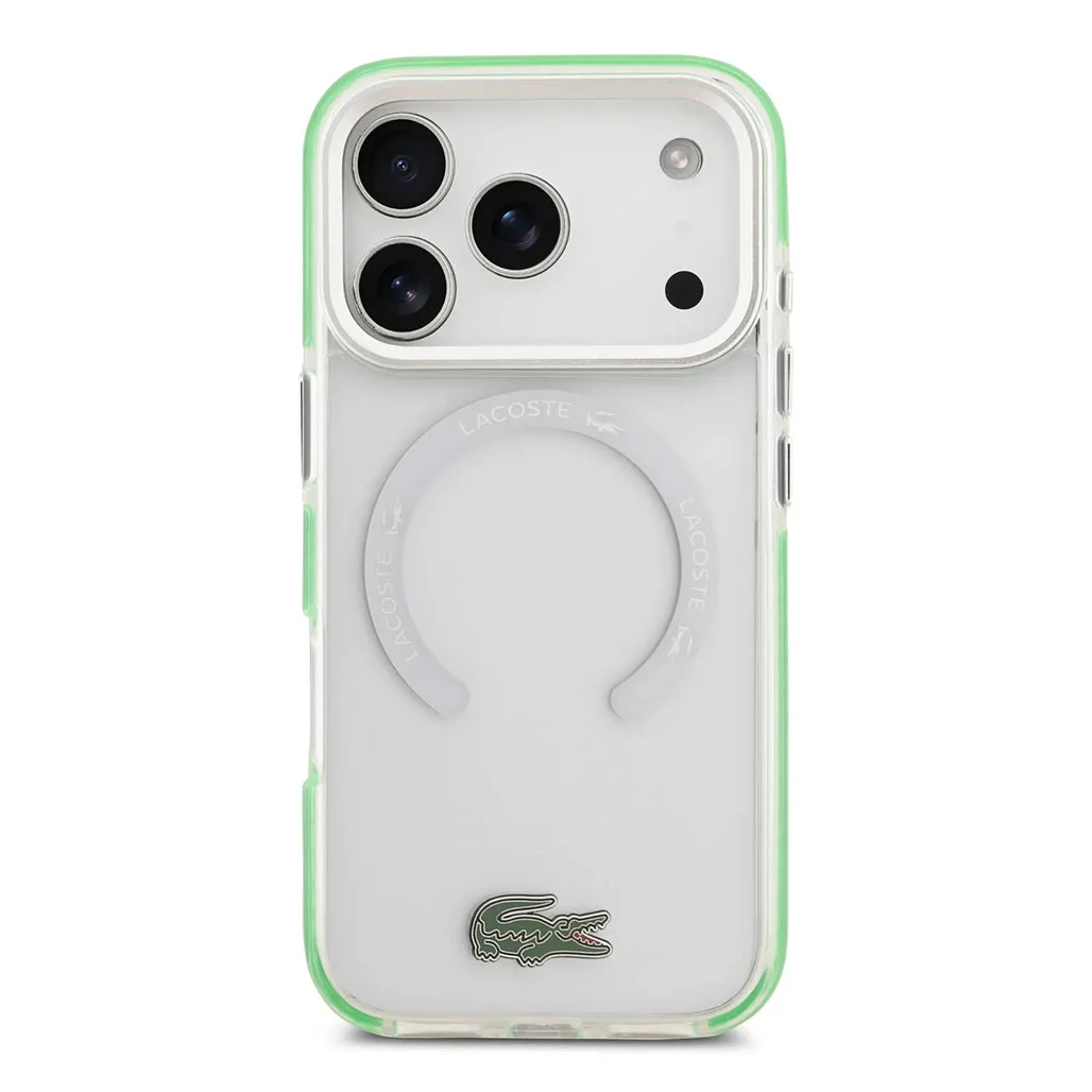 Lacoste MagSafe Transparent TPU+PC Case for iPhone 17 Pro Max