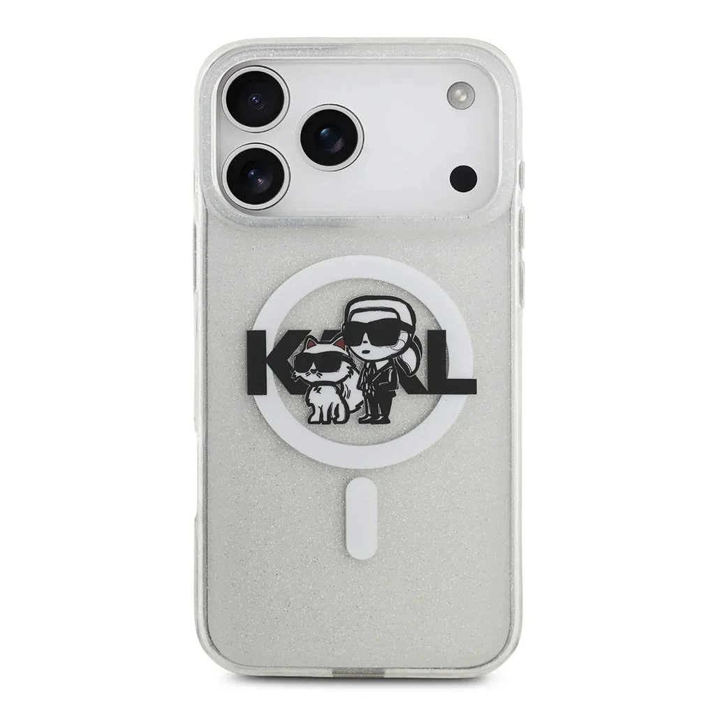 Karl Lagerfeld MagSafe Glitter Case for iPhone 17 Pro Max