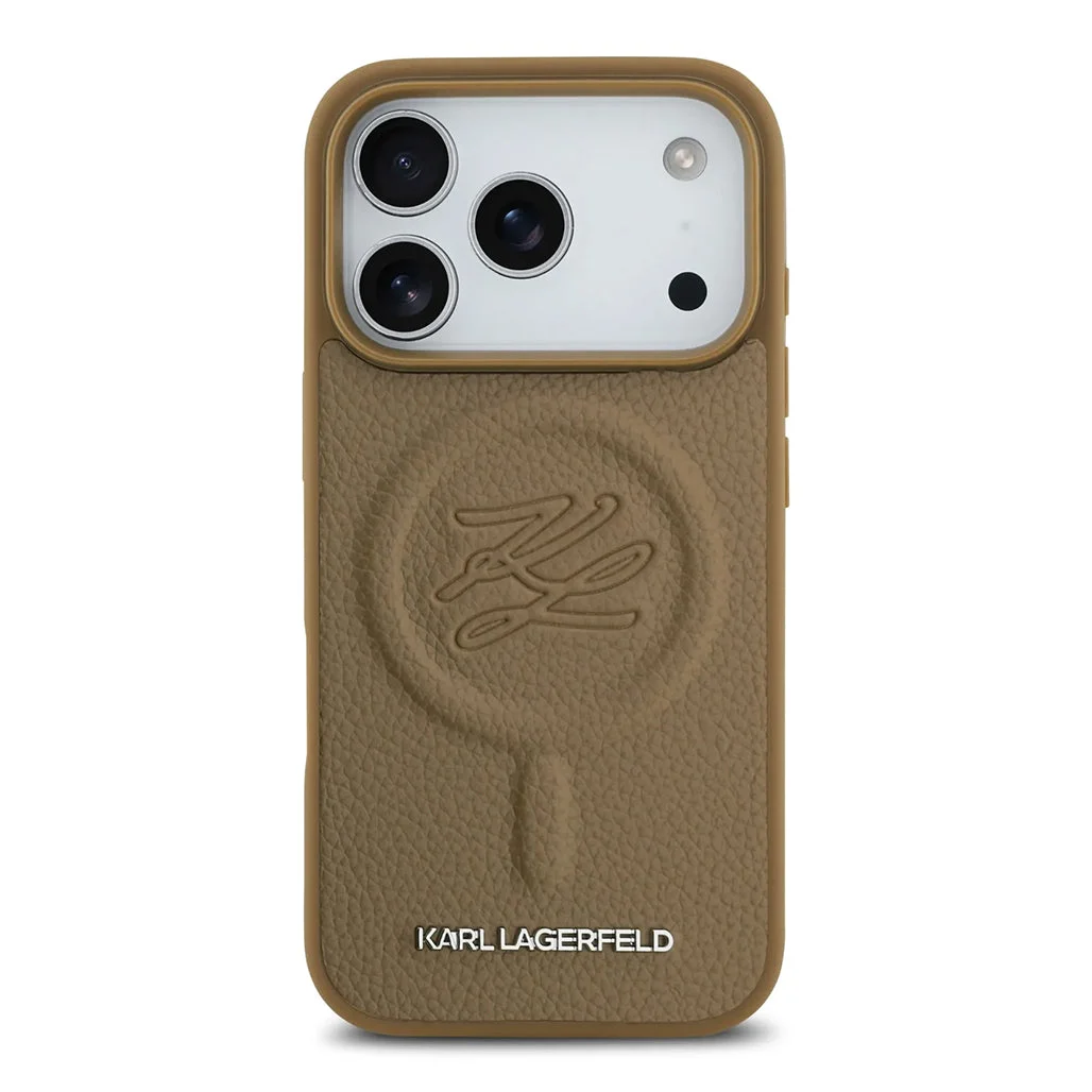 Karl Lagerfeld MagSafe Case with Debossed Logo for iPhone 17 Pro