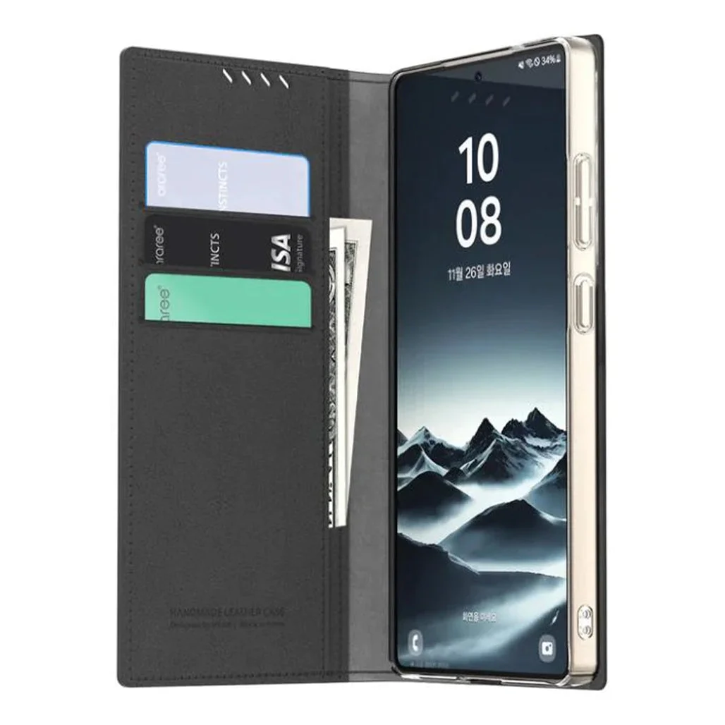 Araree Mustang Diary for Galaxy S25 Ultra Leather Case