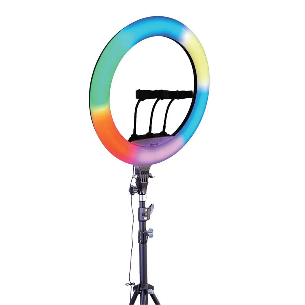 Green Lion 22" RGB Ring Light with Adjustable Tripod & Remote