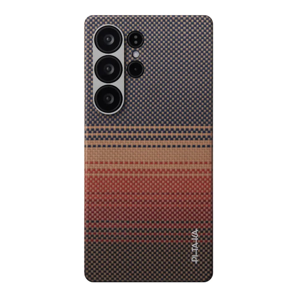 Pitaka Sunset Moonrise Tactile Woven Case for Galaxy S25 Ultra