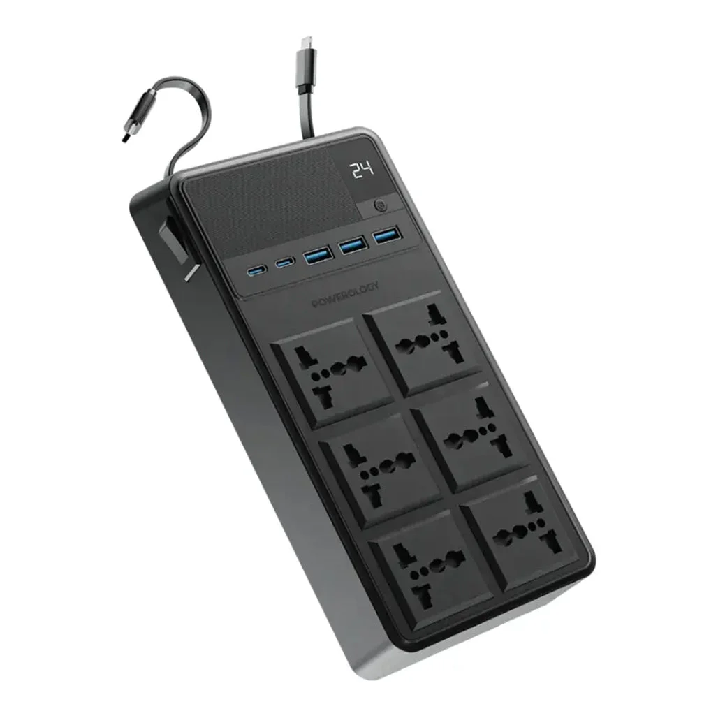 Powerology 2500W 6AC Power Strip