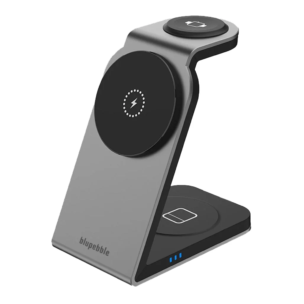 Blupebble 3-in-1 Wireless MagSafe Charging Stand