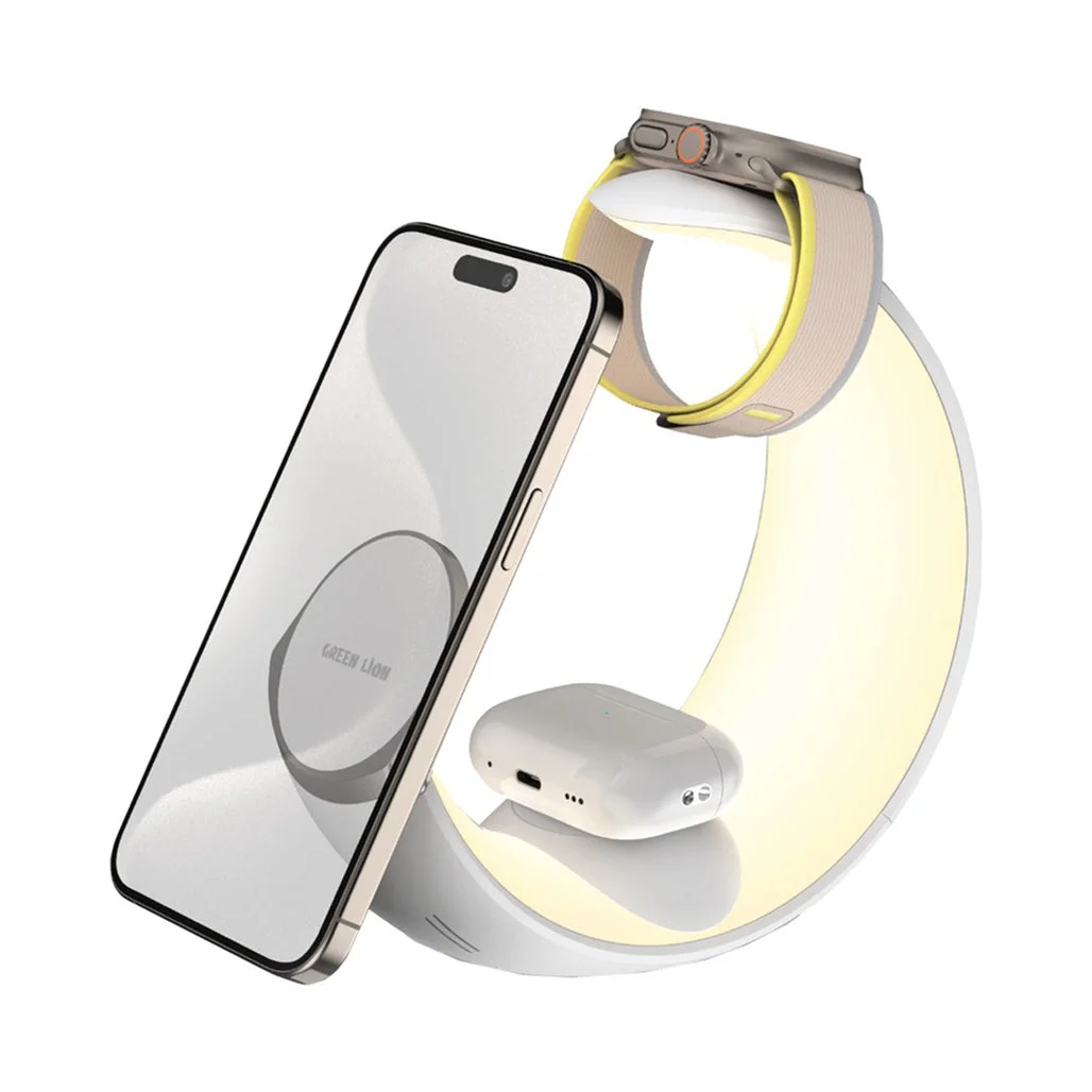 Green Lion Moon Charge 4 in 1 Wireless Charging Station