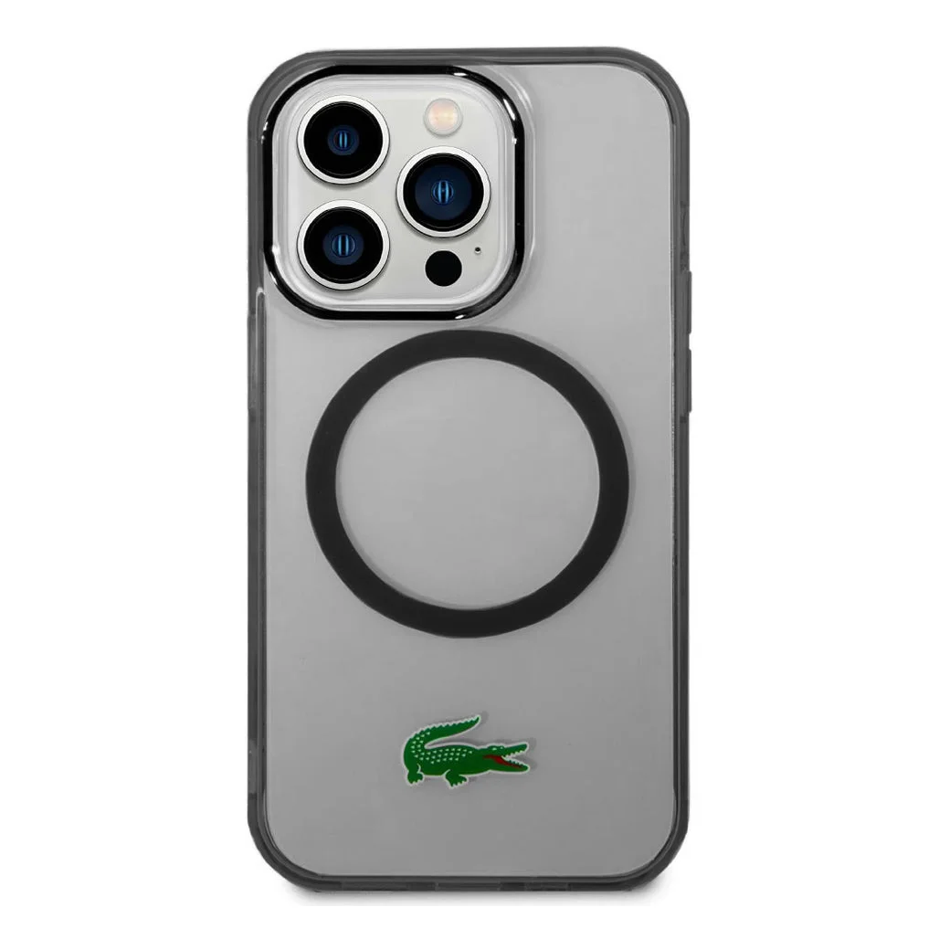 Lacoste MagSafe Transparent Case for iPhone 15 Pro