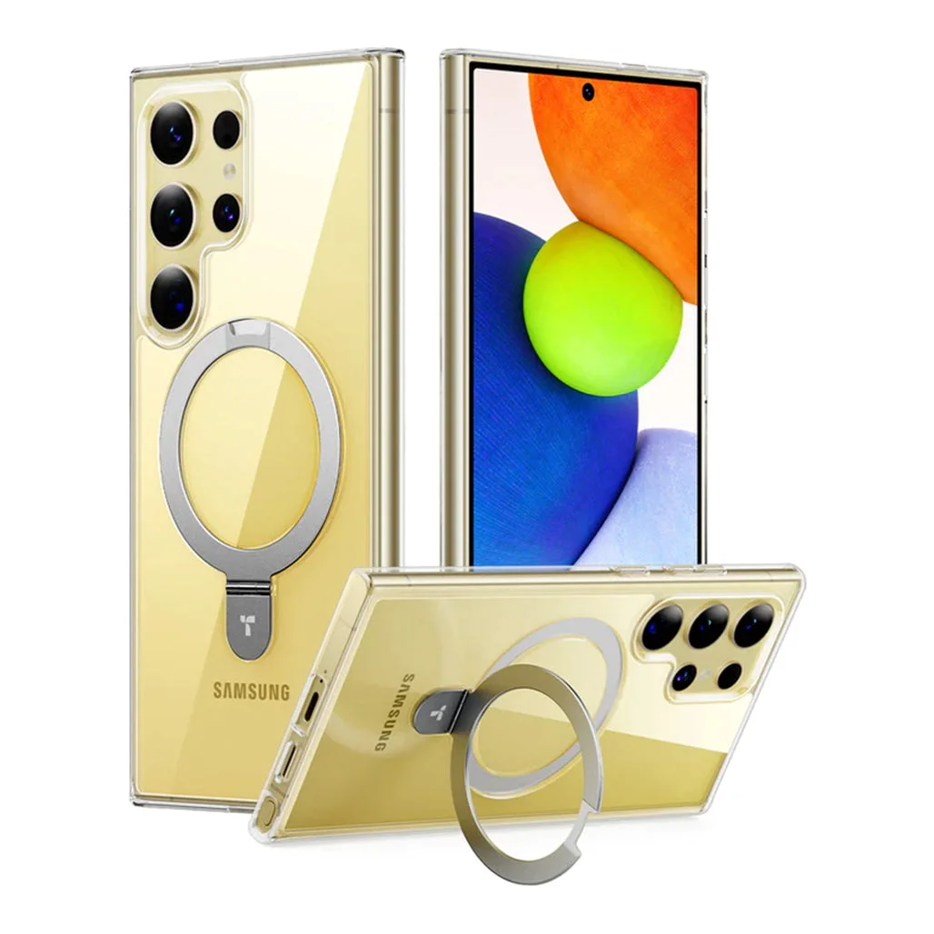 Torras Clear Ostand MagSafe Case for Samsung S24 Ultra