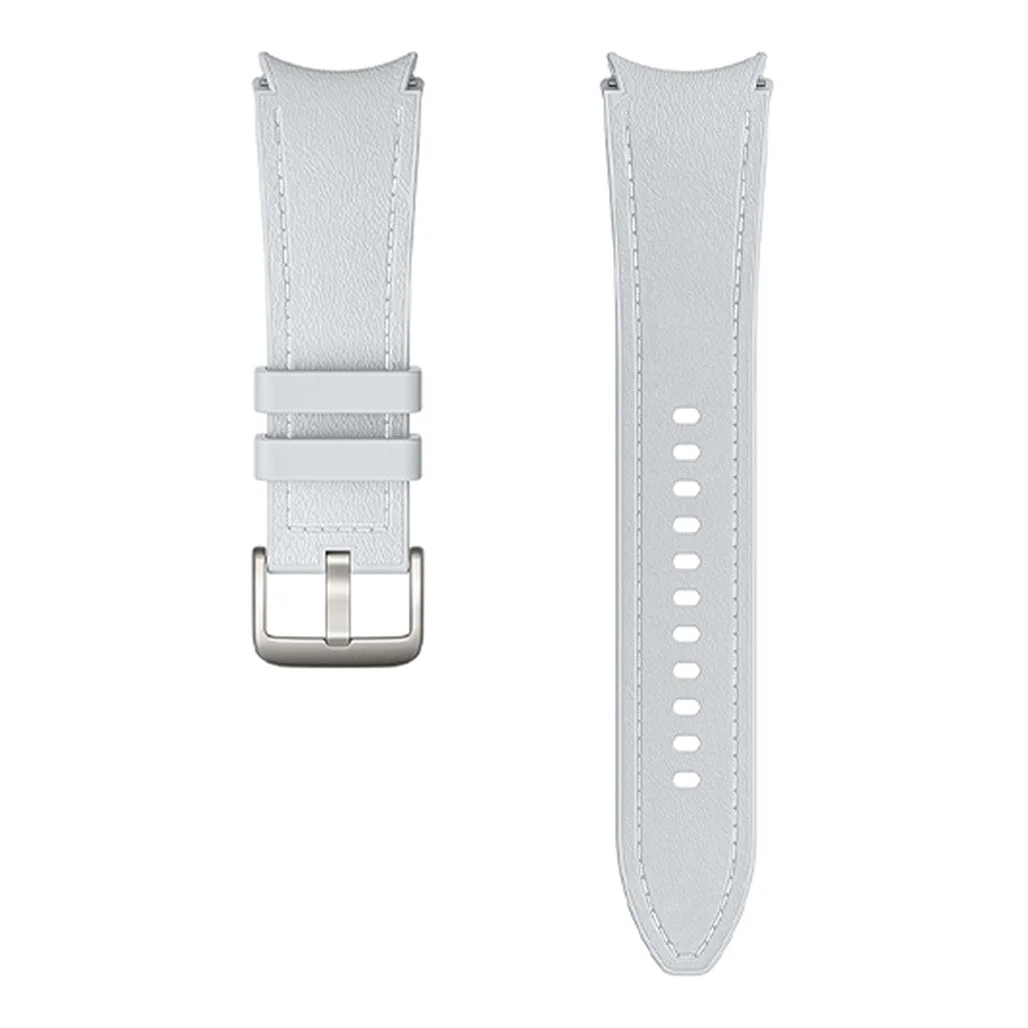 Samsung Galaxy Watch Hybrid Eco-Leather T-Buckle Band|Silver