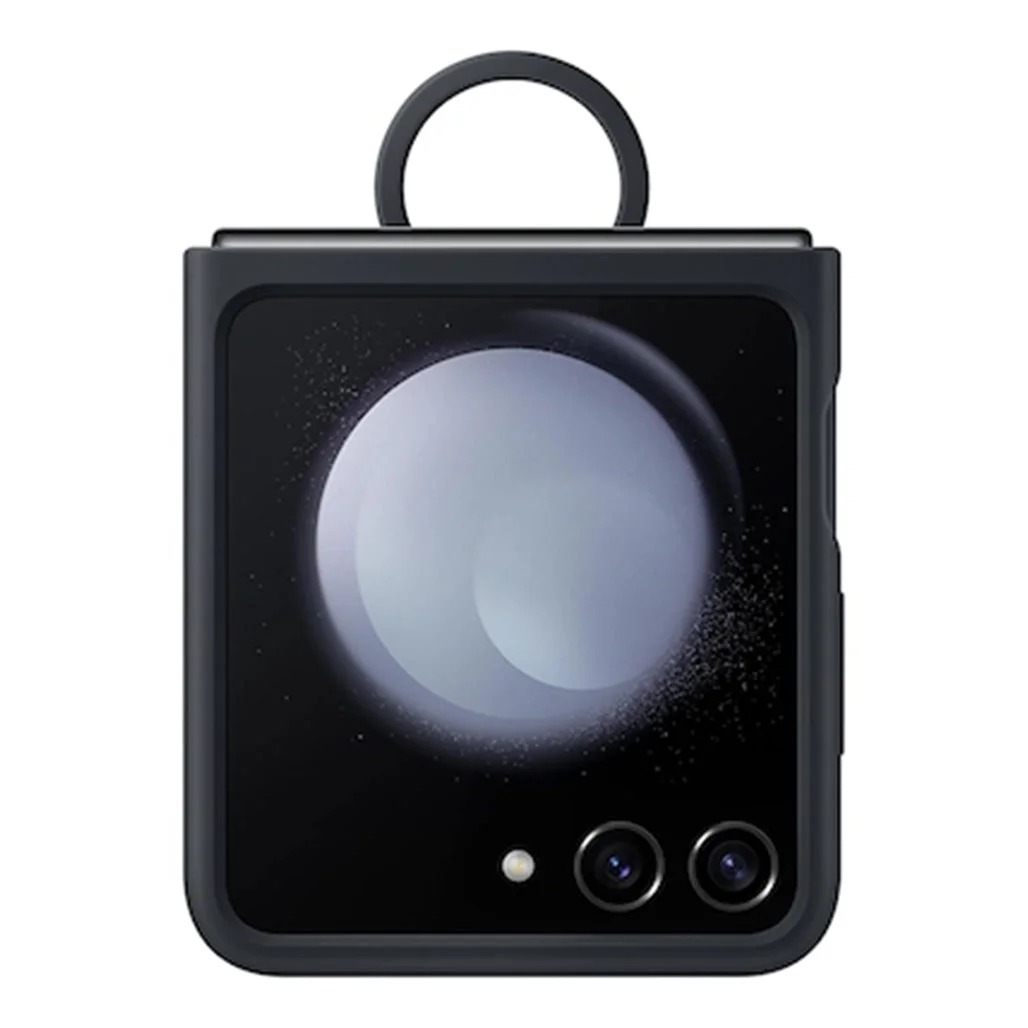 Samsung Galaxy Z Flip5 Silicone Case with Ring, Indigo Blue