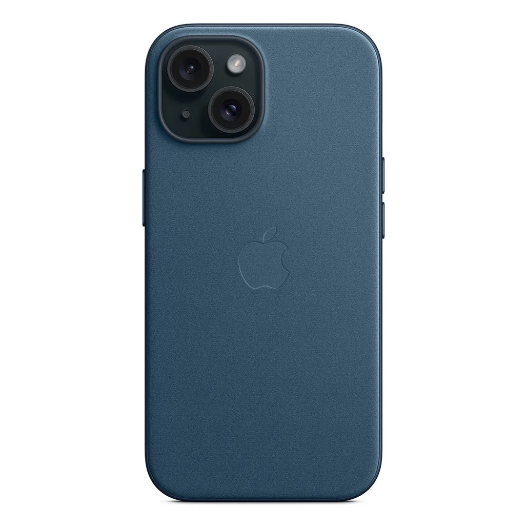 iPhone 15 FineWoven Case with MagSafe - Pacific Blue