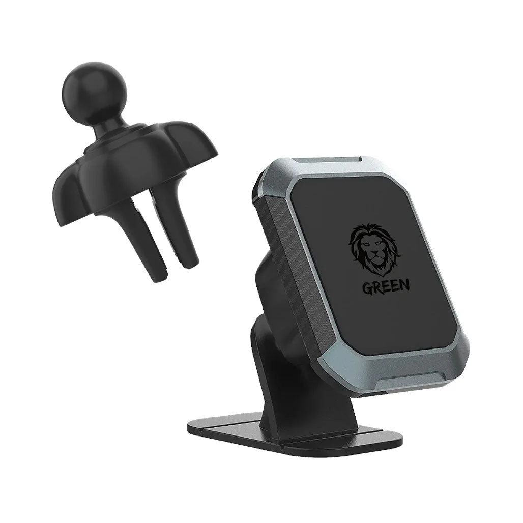 Green Lion 2 in 1 Magnetic Car Phone Holder