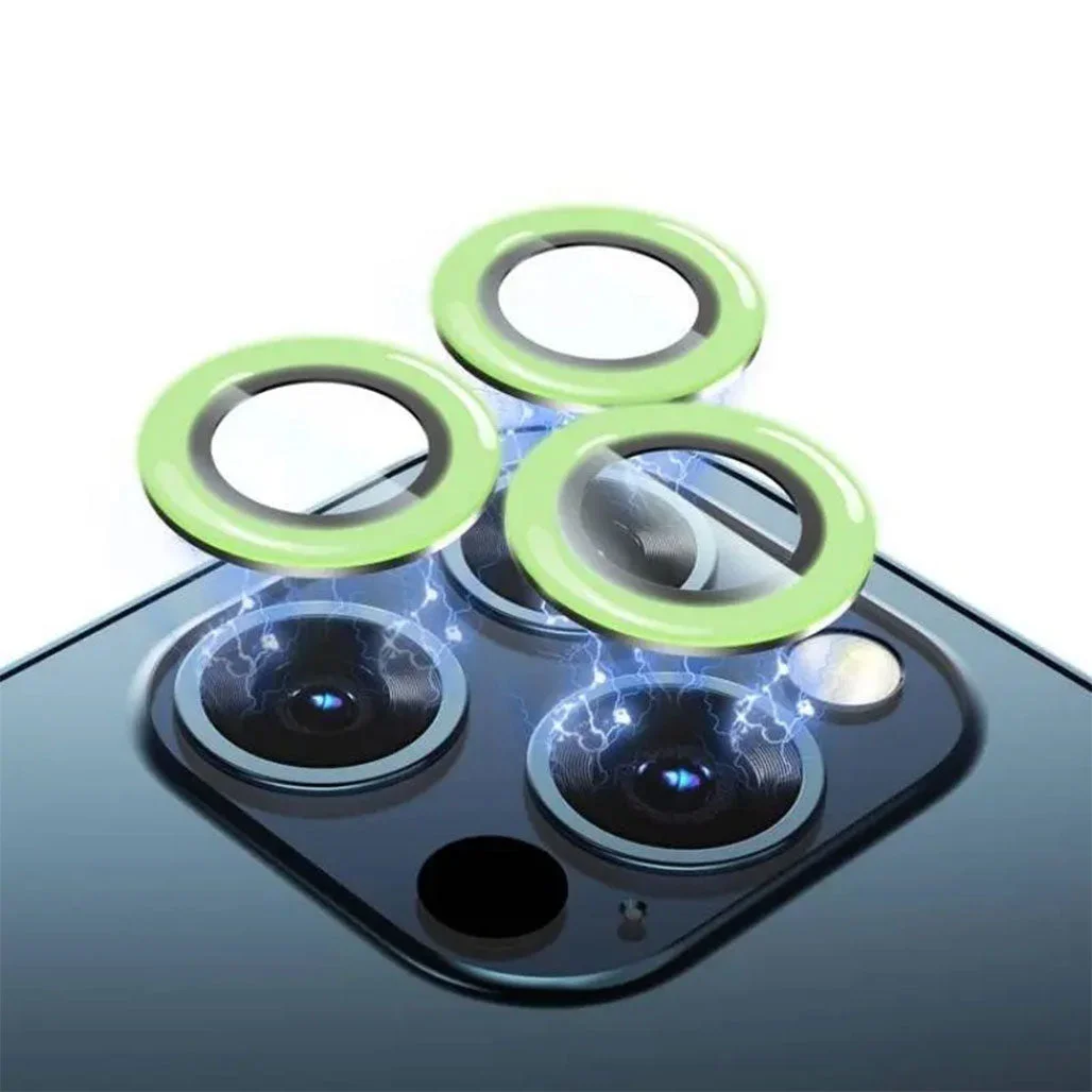 Green Lion Night Glow Camera Lens Ring For iPhone 12 Pro Max