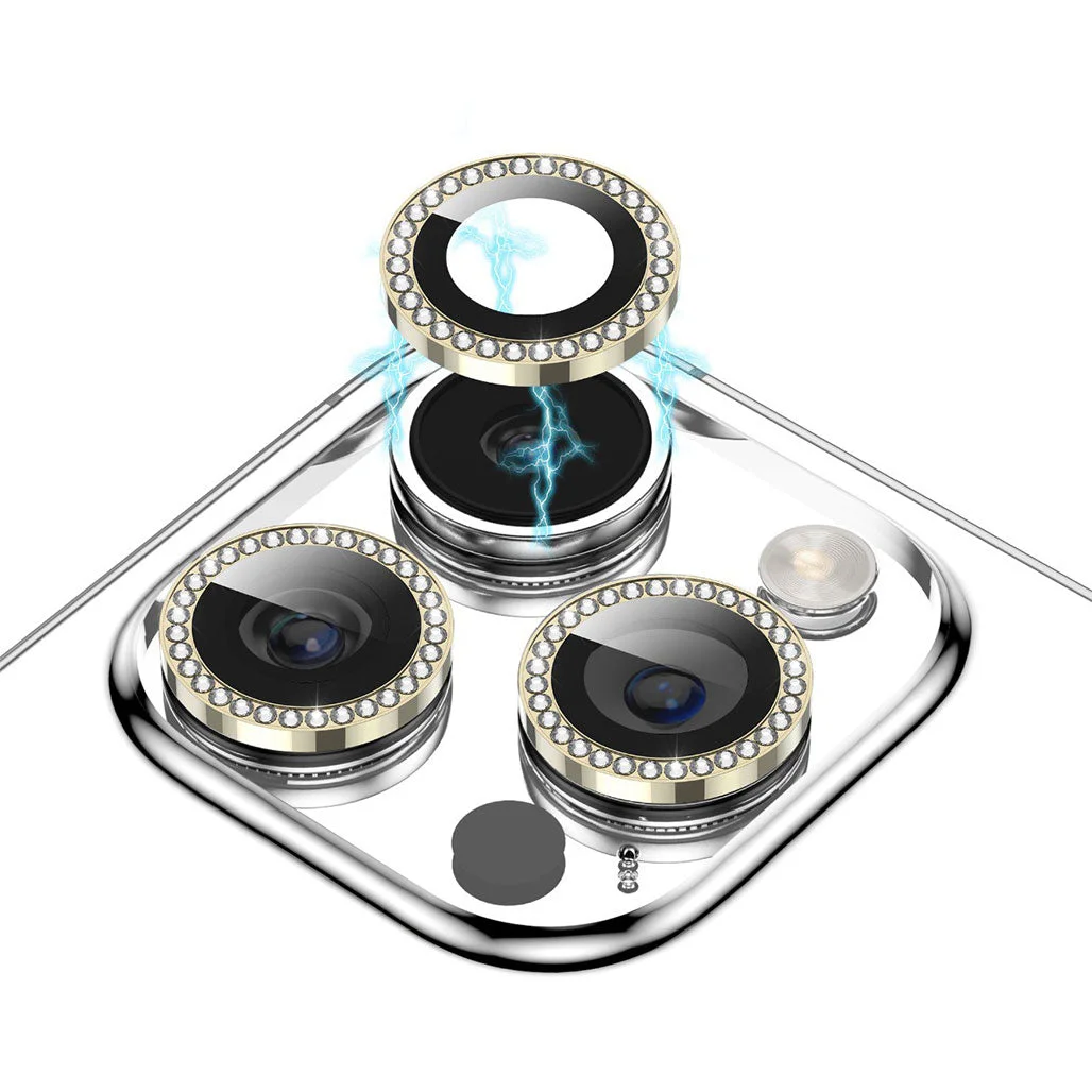 Green Lion Diamond Camera Lens For iPhone 14 Pro